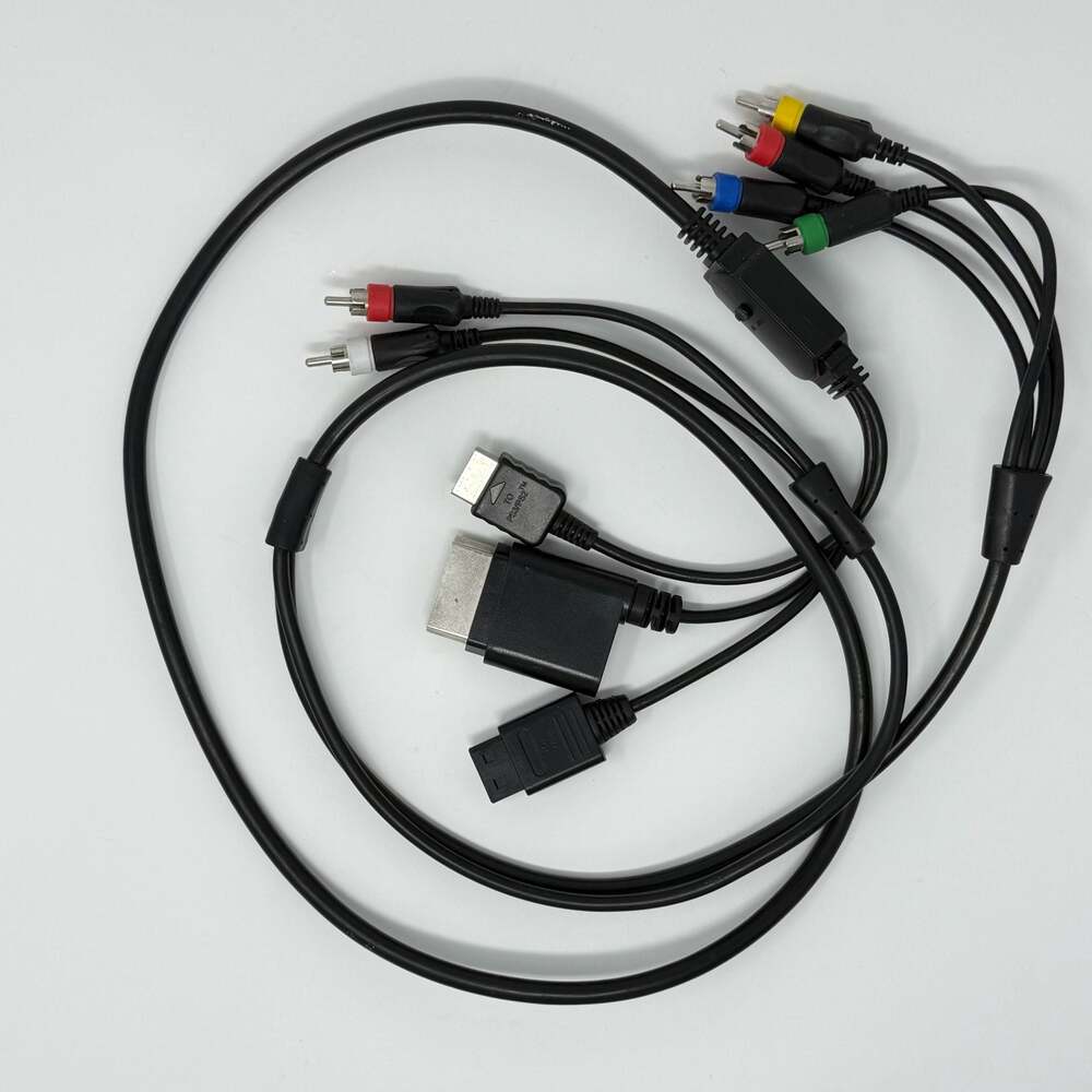 Universal 3-in-1 Component AV Cable for PS2/PS3, Wii, and Xbox 360